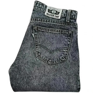 Levi’s 512 Vintage Silver Tab Black Wash Straight Slim Jeans